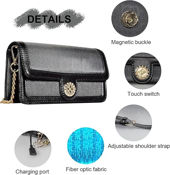 Glitter Glow Evening Crossbody