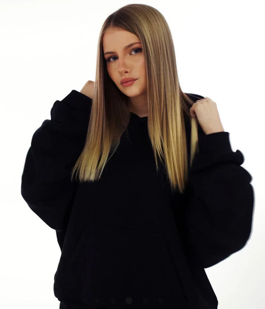 Backstage Crystal-Mesh Hoodie