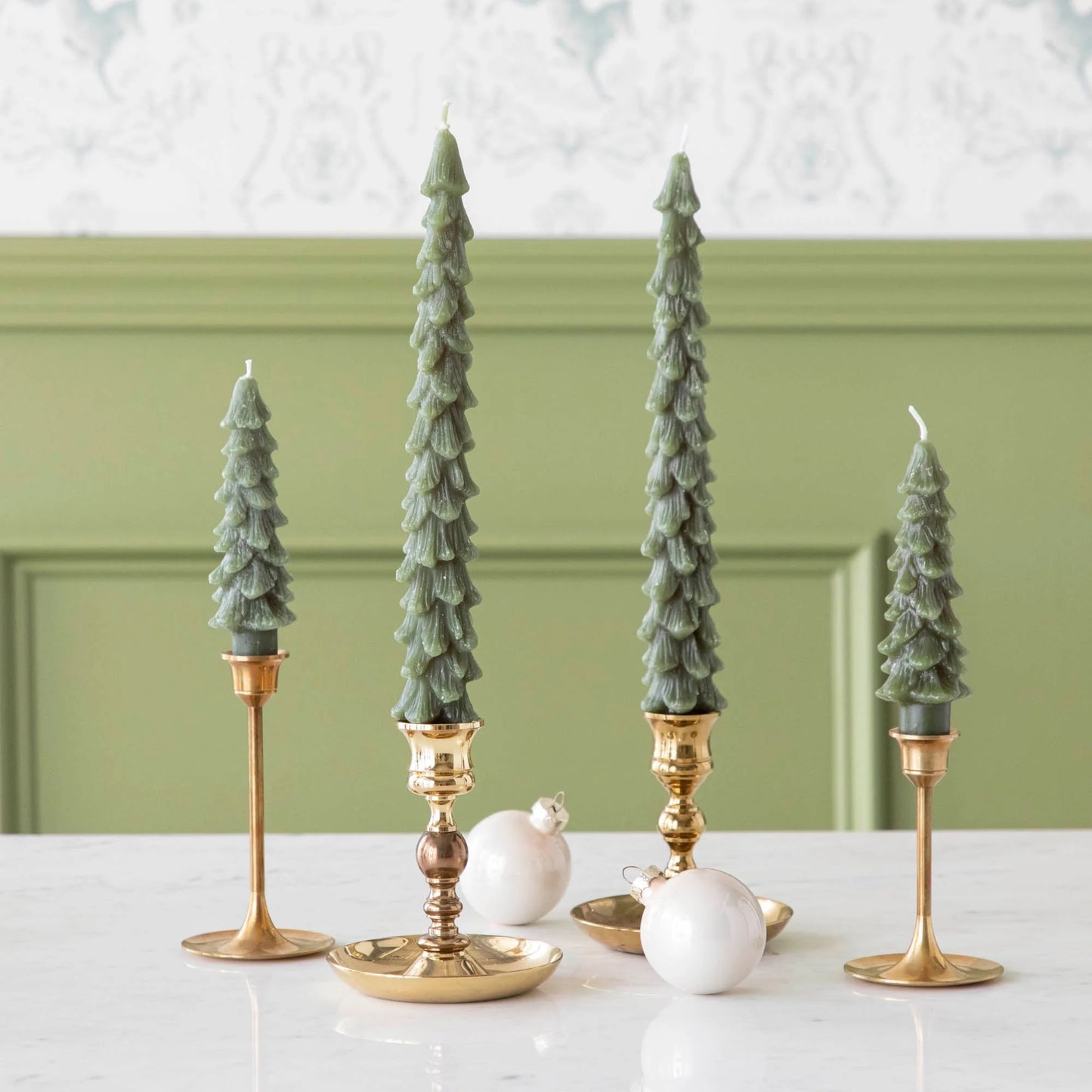 Flameless Taper Candles, Set of 2