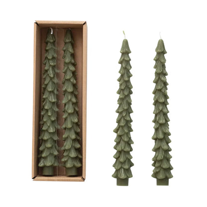 Flameless Taper Candles, Set of 2